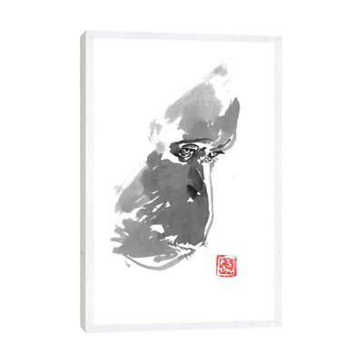 Sad Orangutan 1 Piece Wall Art on Canvas
