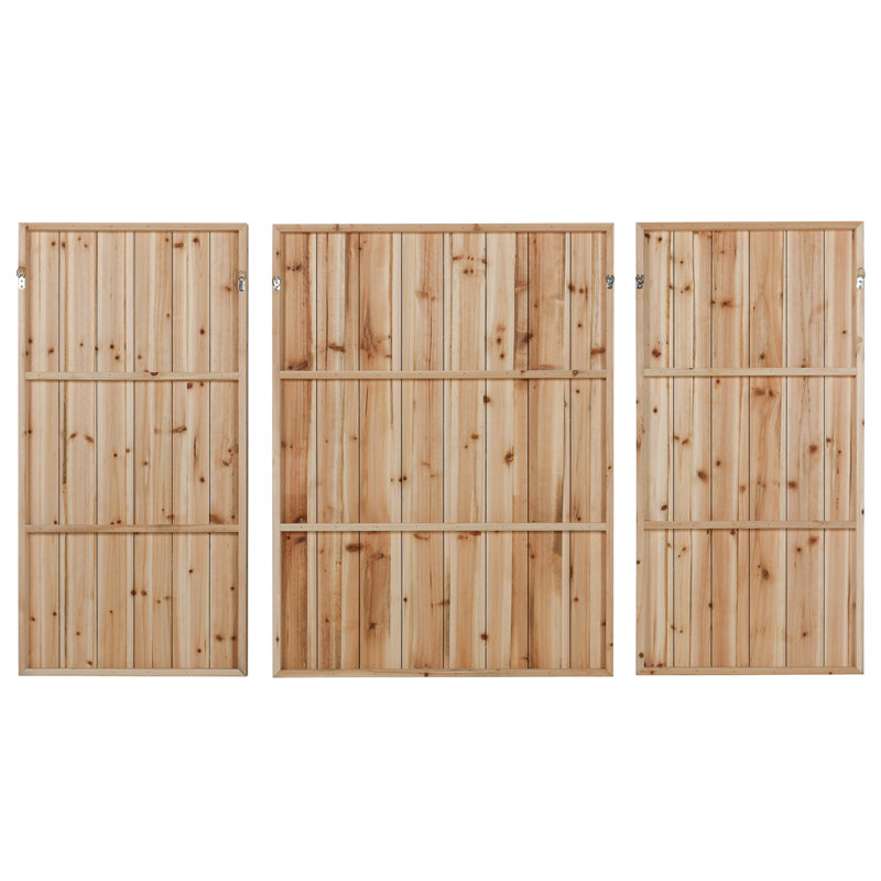 Ensemble de 3 impressions sur bois