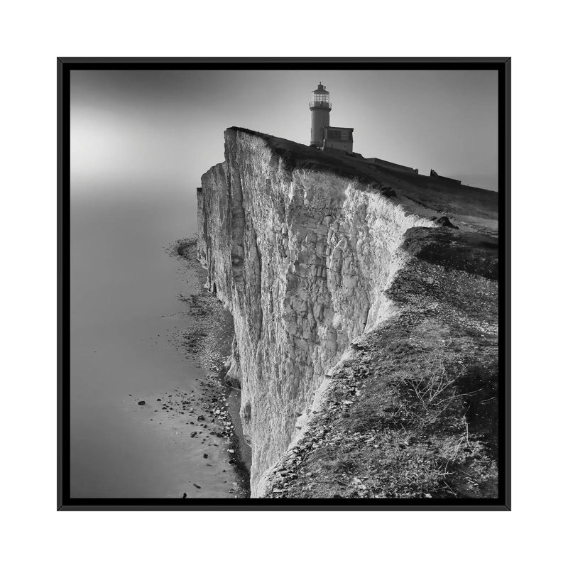 Belle Tout Lighthouse by Tomas Klim - Floater Frame Print on Canvas