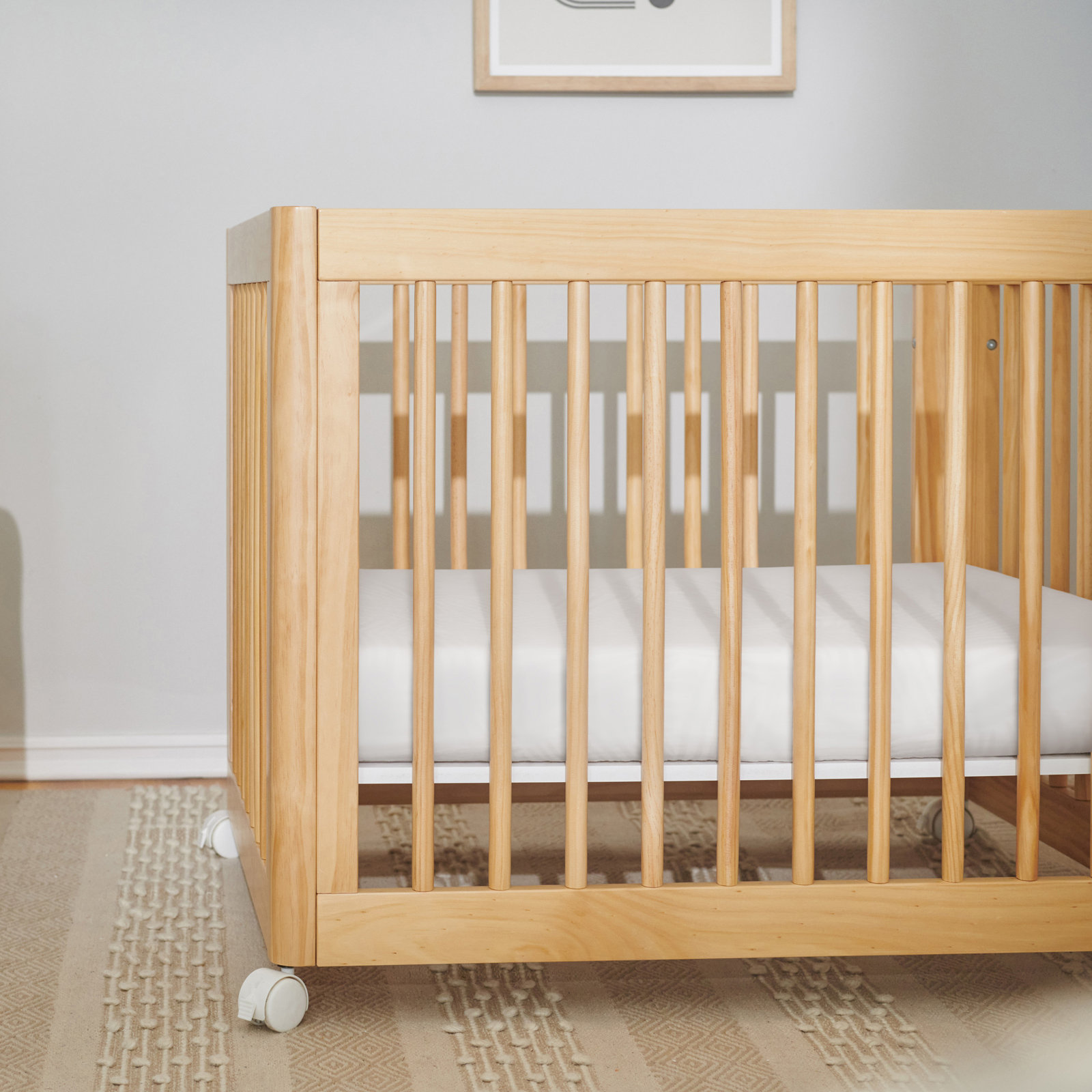 Plain White Muslin All-Stages Midi Crib Sheet in GOTS Certified Organic Cotton