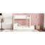 Lit superposé blanc Twintwin avec prises et bureau - Accessoire de chambre à coucher moderne, rangement utile, bureau, lit gigogne simple