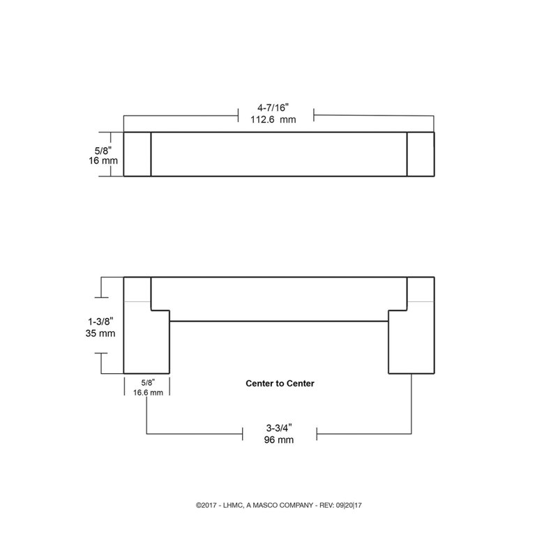 Stratford 3-3/4" Center to Center Bar Pull Multipack, 3-3/4" Center to Center