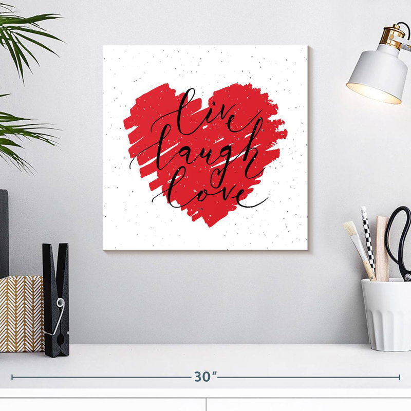 Tergel Valentine Live Laugh Love, H 16 po x l 16 po