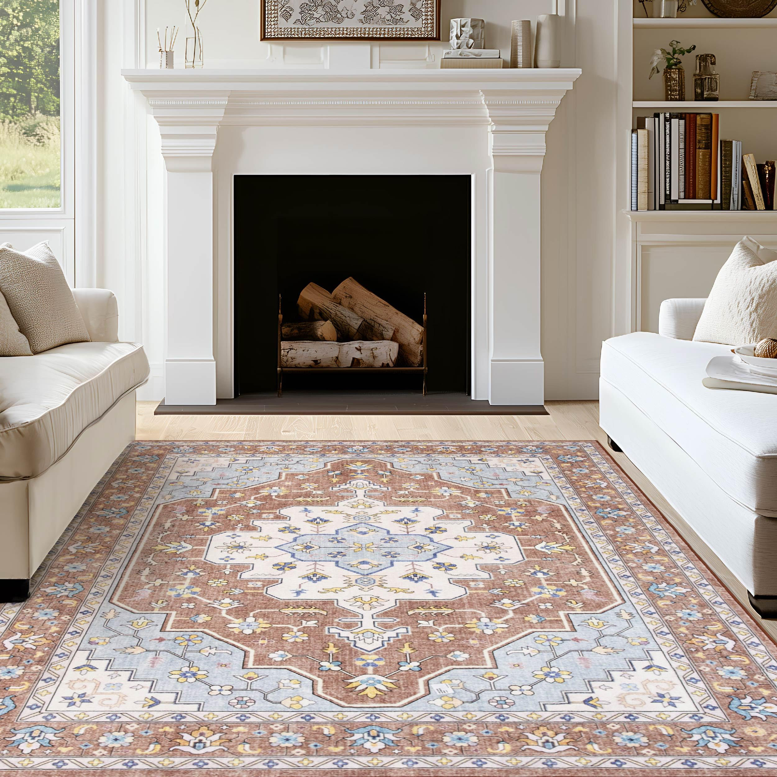 Bedsure Area Rugs for Living Room Machine Washable Modern Style Rug ...