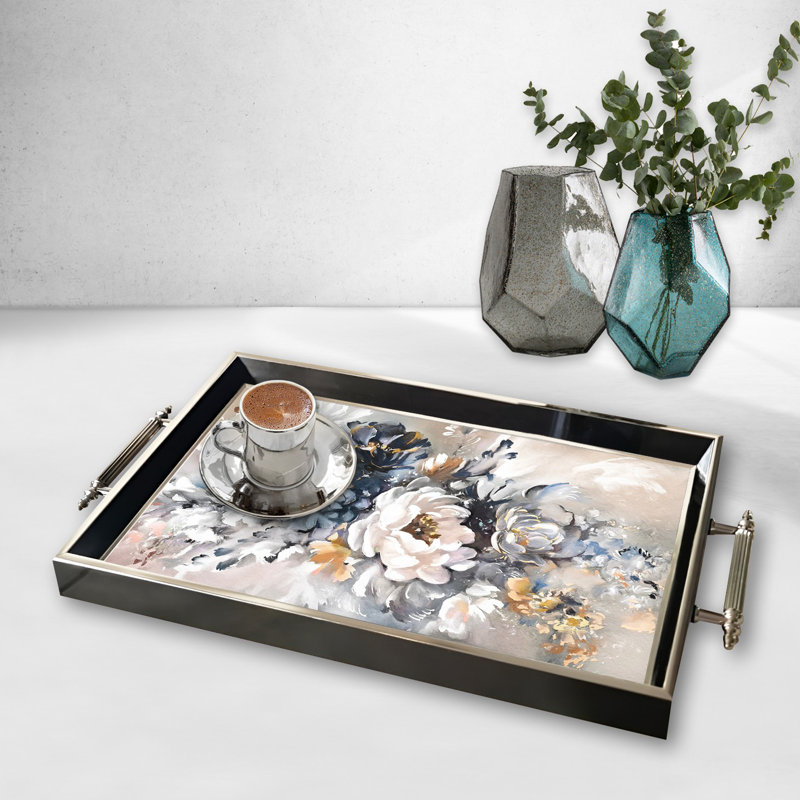 Élégant plateau en verre de 19,7 po x 11,4 po x 1,4 po | Fabrication 100% verre durable | Facile à nettoyer avec un chiffon humide | Idéal pour le service, la présentation décorative et l'organisation | Ajout élégant à la décoration intérieure