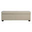 Banc de rangement en tissu