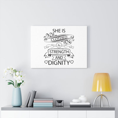 Strength And Dignity - Wrapped Canvas Print