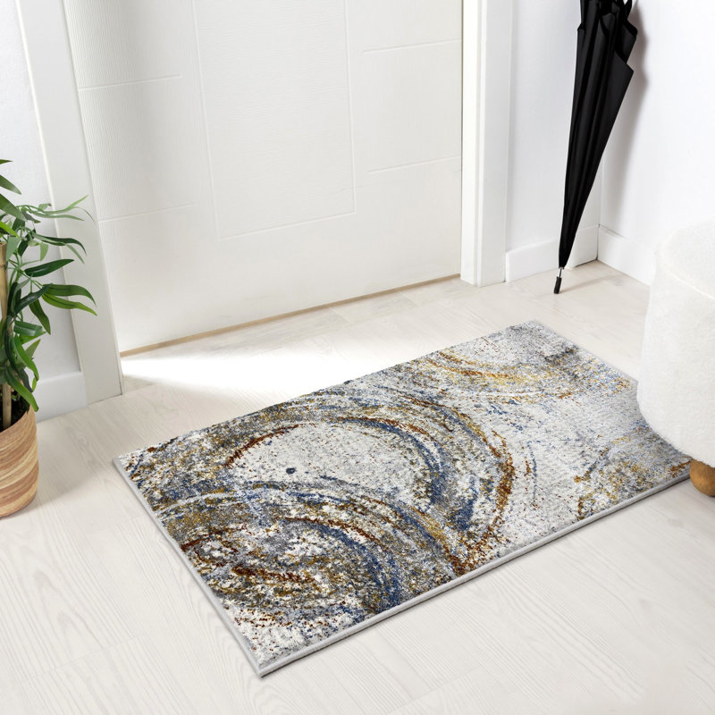 Abstract Indoor Rug, Rectangle 1'11" x 2'11"