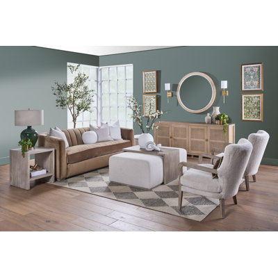Letisia Dovetail Upholstered Coffee Table