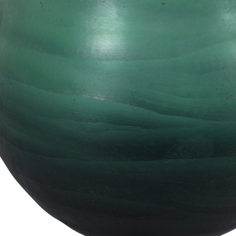 Vase de table décoratif en verre givré pour décoration intérieure intemporelle - Grand vase de style moderne pour centre de table et présentoir - 7,5 po, bleu