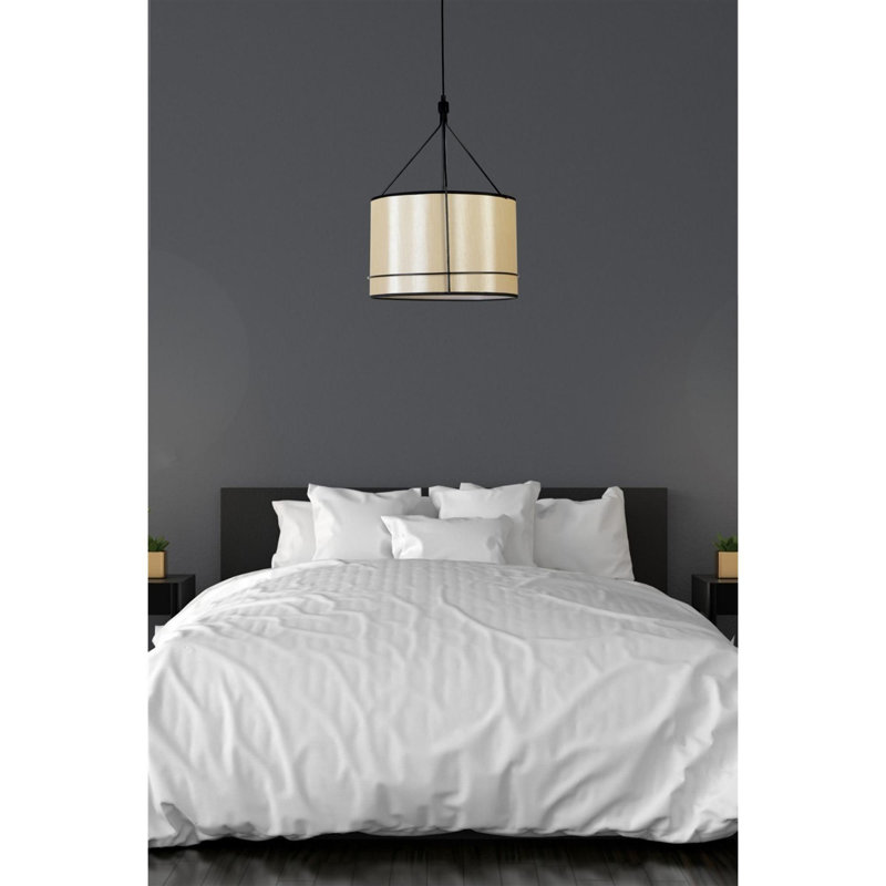 Chandle Chandelier, Black/Beige