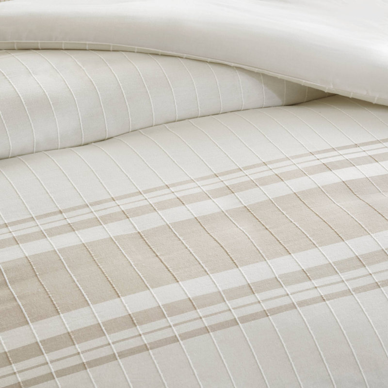 Ensemble d'édredon surdimensionné en jacquard de coton 6 pièces Morgan, Édredon double + 5 pièces supplémentaires