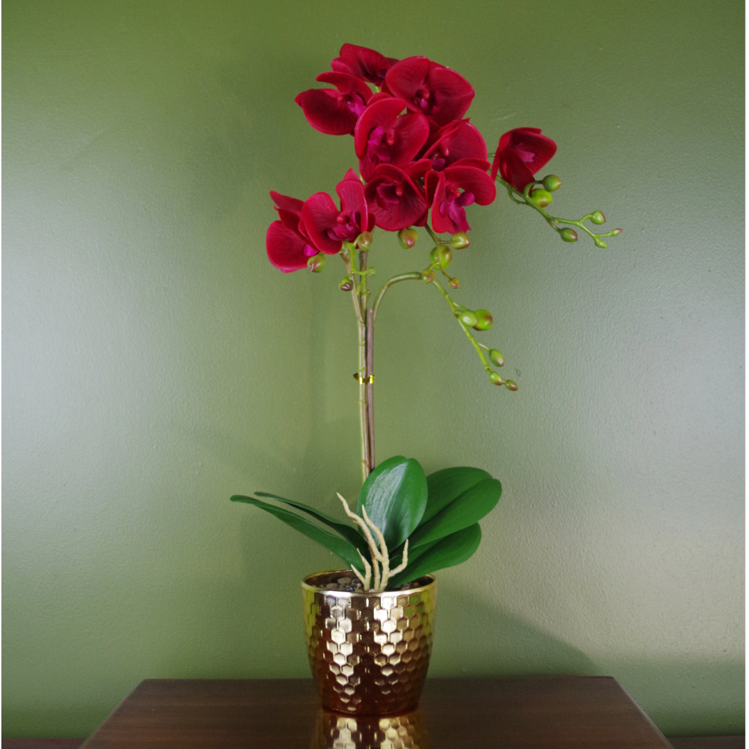 Orchid Artificial Flowering Plant in Pot