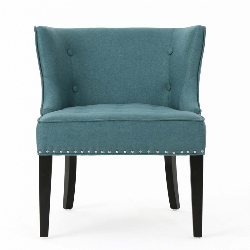Chaise d'appoint en tissu, Sarcelle