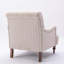 Chaise avec accoudoirs rayée