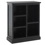 Aoting 30.1" H x 25" W Solid Wood Standard Bookcase