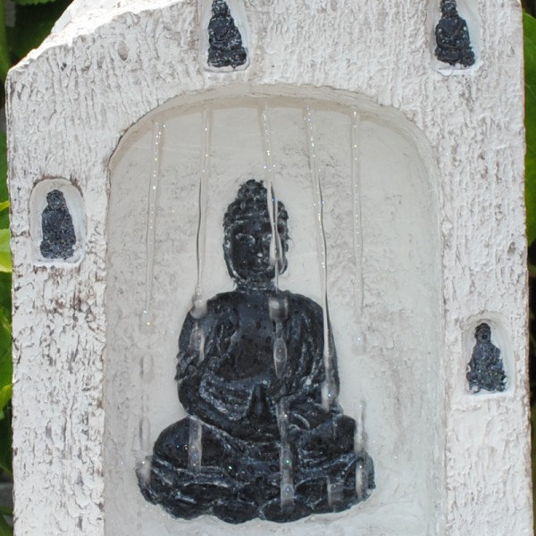 Fontaine Bouddha en résine avec lumière