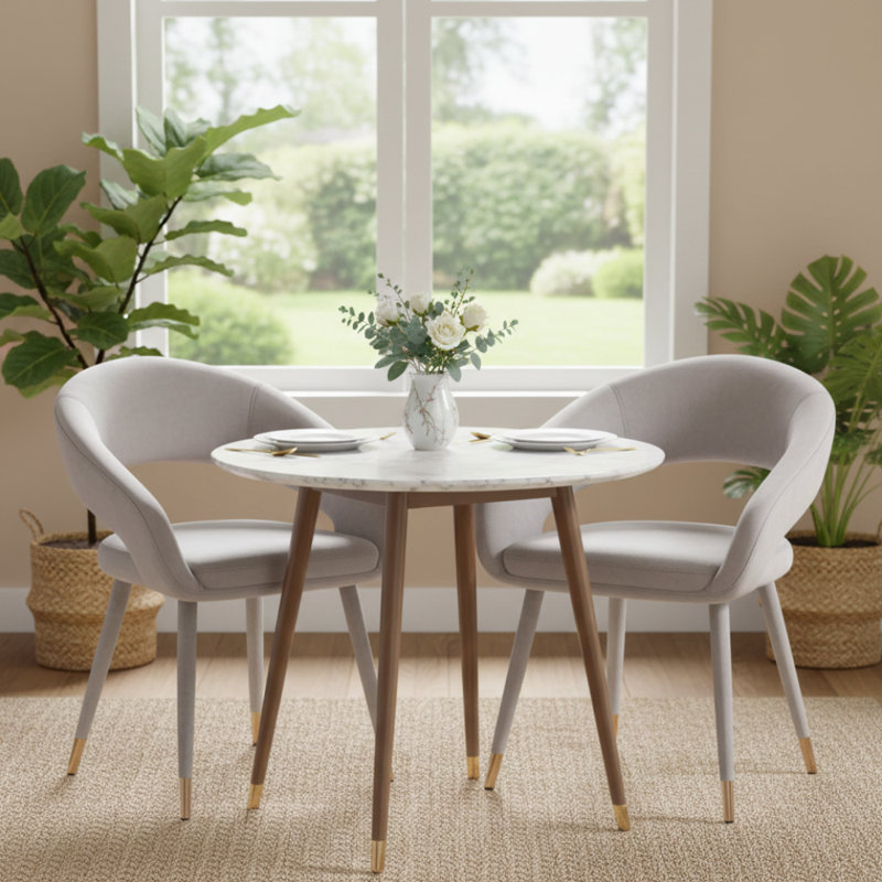 Chaise d'appoint en velours Boyuan, Gris