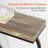 Industrial Console Table 55" - Narrow Long Entryway Sofa Table with Geometric Metal Frame & Vintage Grey Wood Top-162861149
