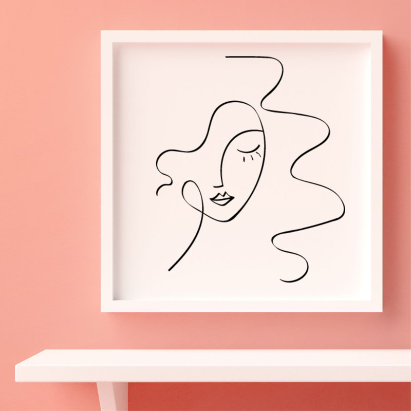 One Line Woman - Print on Plastic / Acrylic