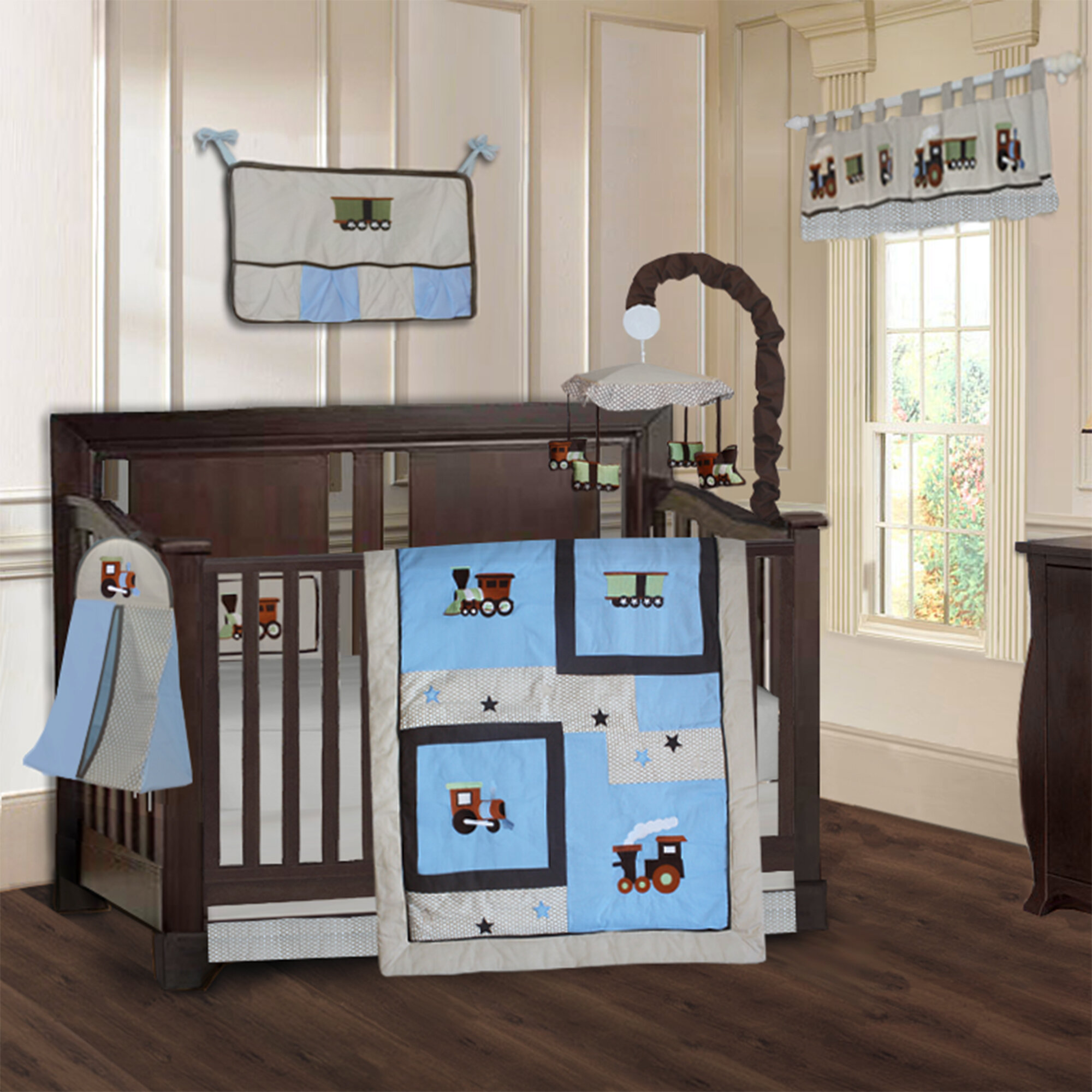 Harriet Bee Omro Train 9 Piece Crib Bedding Set & Reviews - Wayfair Canada