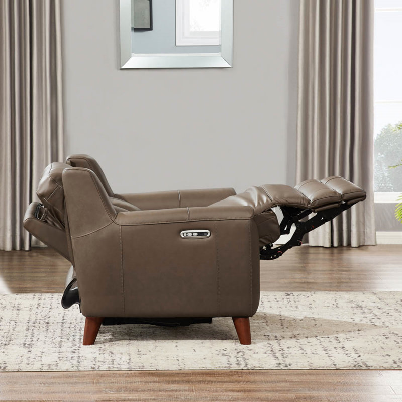 Fauteuil inclinable électrique Torino, Similicuir brun
