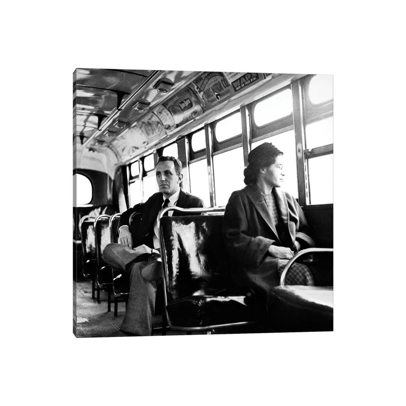Rosa Parks (1913-2005) - Wrapped Canvas Print, 45.72 cm H x 45.72 cm W x 3.175 cm D