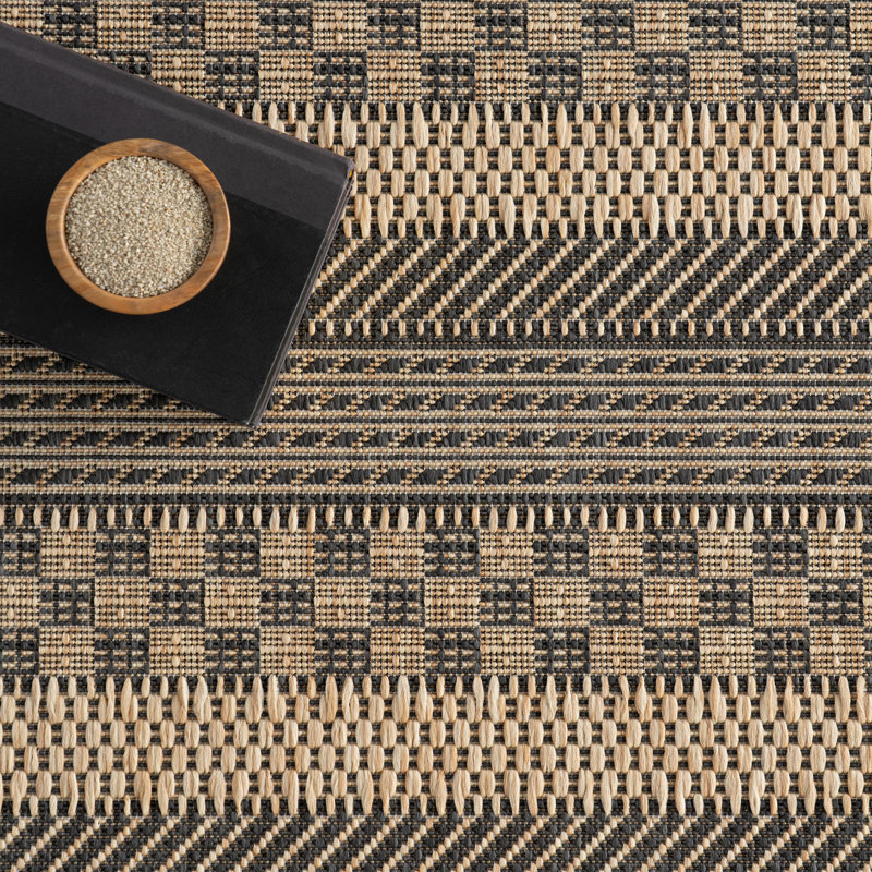Vail Modern Indoor/Outdoor Area Rug, Rectangle 4' x 6'