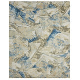Berget Wool Abstract Area Rug