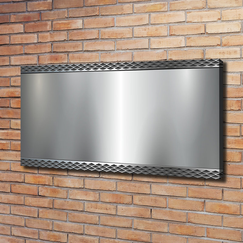 Metal Background 1 Piece Wall Art on Canvas