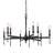 9 - Light Steel Dimmable Empire Chandelier