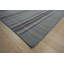 Tapis gris rectangulaire élégant et durable en laine nouée à la main-697799938