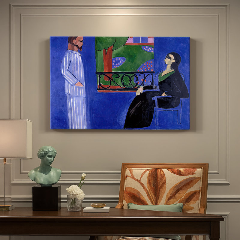Henri Matisse "La Conversation" - Art mural de qualité musée, 8x12