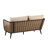 Flynn Patio PE Rattan Loveseat With Iron Frame & Cushions