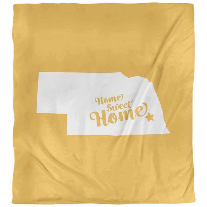 Housse de couette lincoln doux, Housse de couette pour très grand lit, Jaune, Microfibre