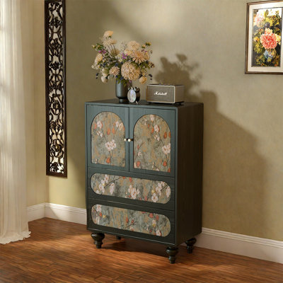 Armoire 2 tiroirs en pin massif