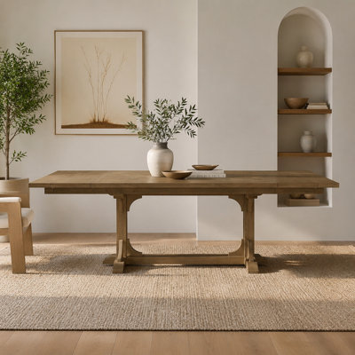 Trestle Table - Almond