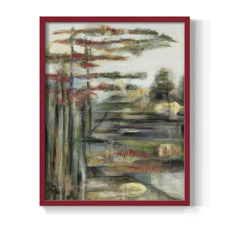 Reproduction encadrée Daydream - bois massif, H 21 po x l 17 po, Rouge