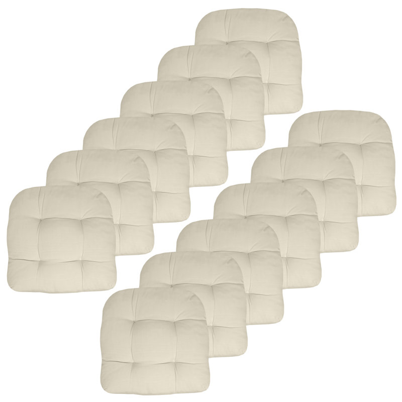 Coussins de siège de patio de Marina Marina, 12, Crème, crème