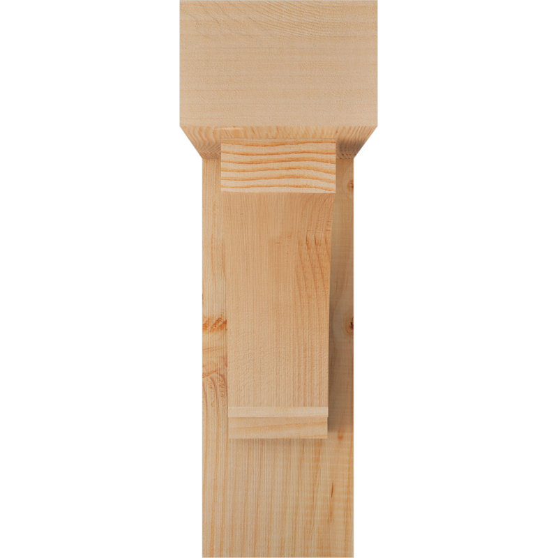 Support de bloc impérial avec entretoise décalée, 18 po x 18 po, Sapin Douglas de l 5 1/2 po (lisse)