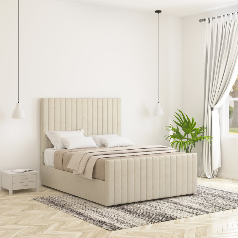 Arizona Chappory Storage Bed, Cream, Single (3')