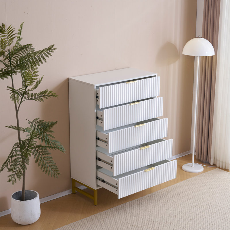 Majzara 49cm W Chest of Drawers, White