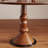 Nut-brown Round Solid Wood Dining table-119893775