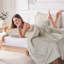 Literie 3 pièces en velours matelassé à losanges, couleur champagne, taille Twin/Twin XL