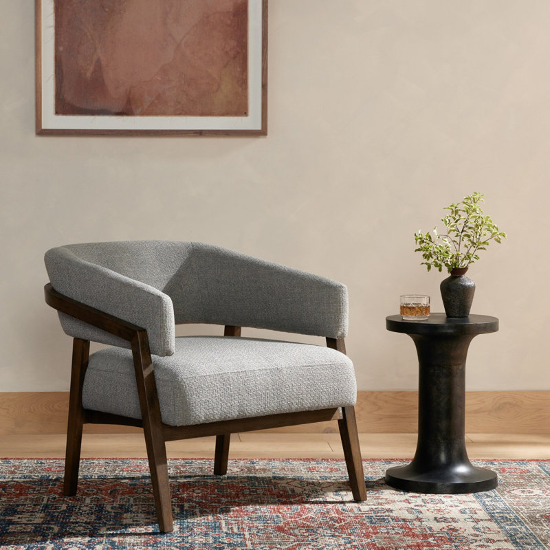Dexter Barrel Chair, Gibson Silver