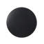 Élégante table d'appoint en fer, finition noir mat, silhouette arrondie, 17,24 po Profond, large, 17,93 po de hauteur - classique intemporel, cadre en fer, noir, aspect maille Breezy, P x P H