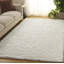Abriel Solid Color Handmade Wool Area Rug in Ivory-798051869