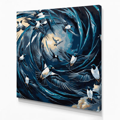 Art mural sur toile, oiseaux, pie Eurasian