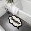 Bonjour Slogan Bath Mat Rug