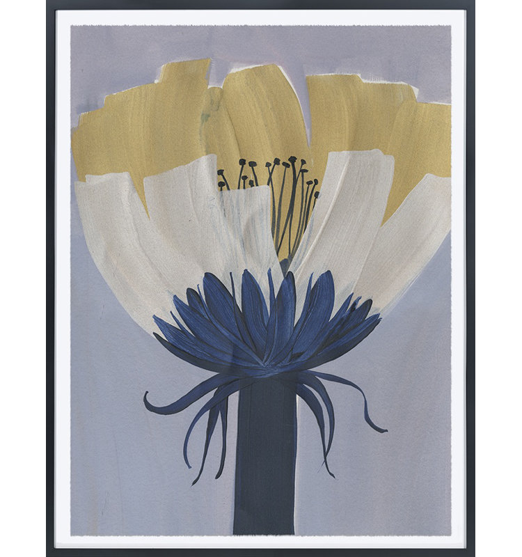 Yellow Cap Print by Morlock, Jody, Black Framed, 24" H x 17" W